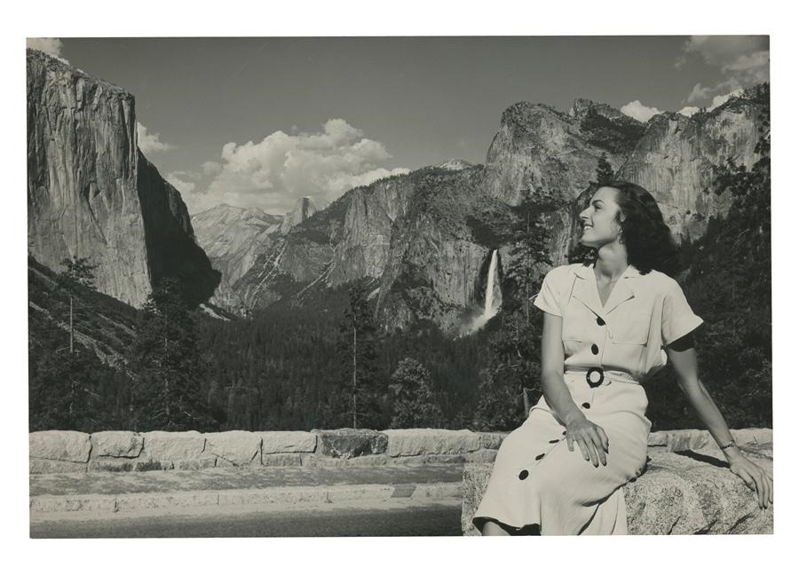 Rock And Pop Culture - Lovely Lady Overlooks Yosemite by Ansel Adams