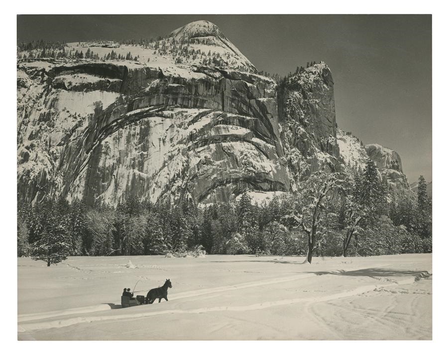 Rock And Pop Culture - Classic Horse-Drawn Sleigh by Ansel Adams