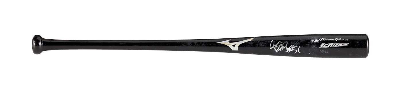 - 2011 Ichiro Suzuki Signed Game-Used Bat (PSA 10)