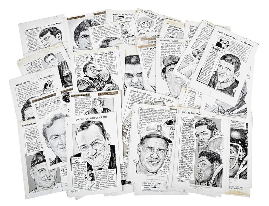 The Vern Foster Collection - 1960s-'70s King Features Football Original Newspaper Art by Alan Maver (112)