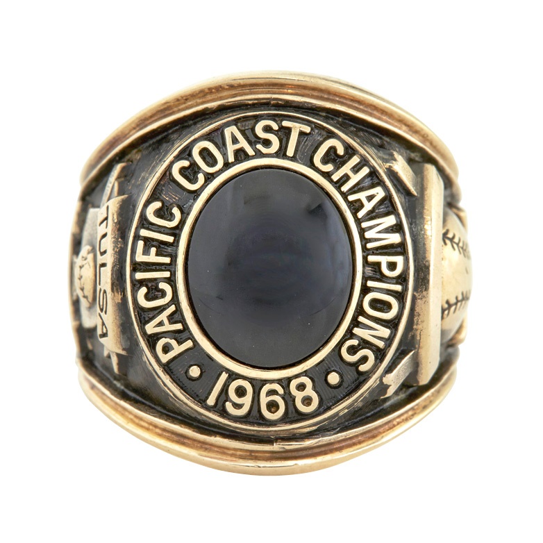 - 1968 Warren Spahn Tulsa Oilers PCL Championship Ring