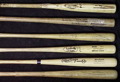 Bats - Assorted Game Used Bat Collection (6)