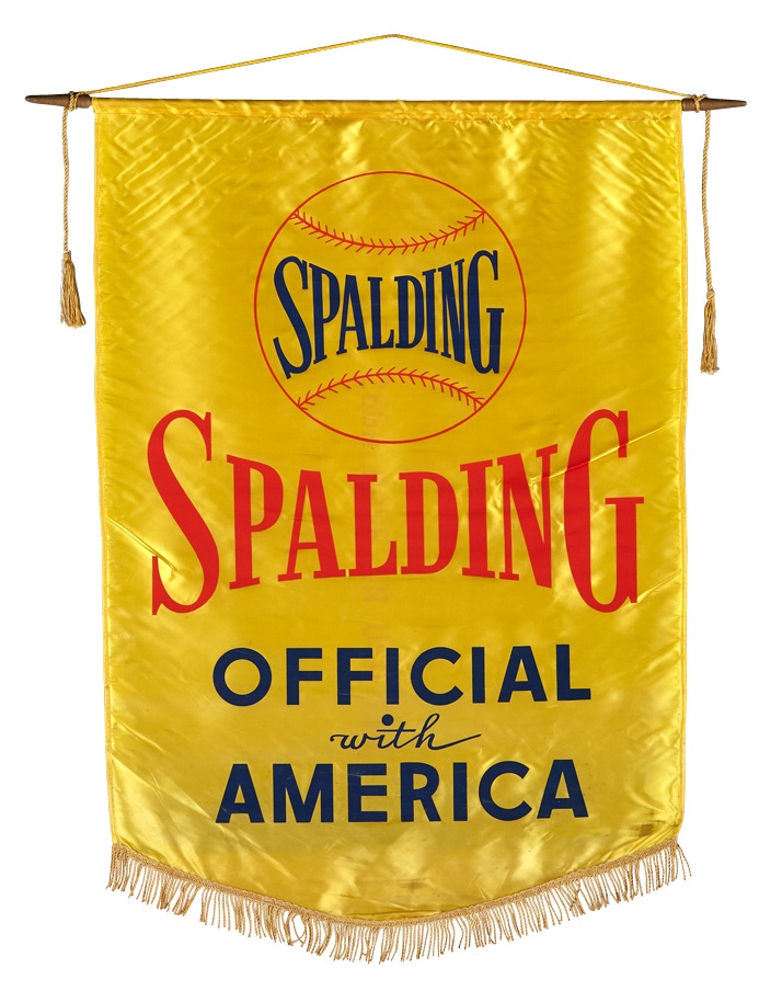 Baseball Memorabilia - Circa 1939 Spalding Banner