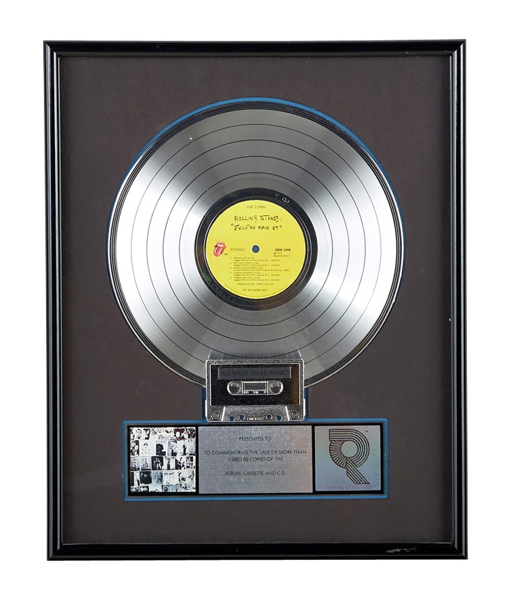 Rock 'n'  Roll - Rolling Stones Platinum Album for "Exile on Main St."