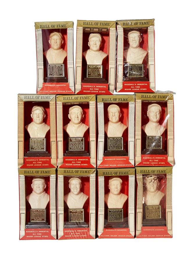 Baseball Memorabilia - 1963 HOF Bust Collection With Tough Second Series (11)