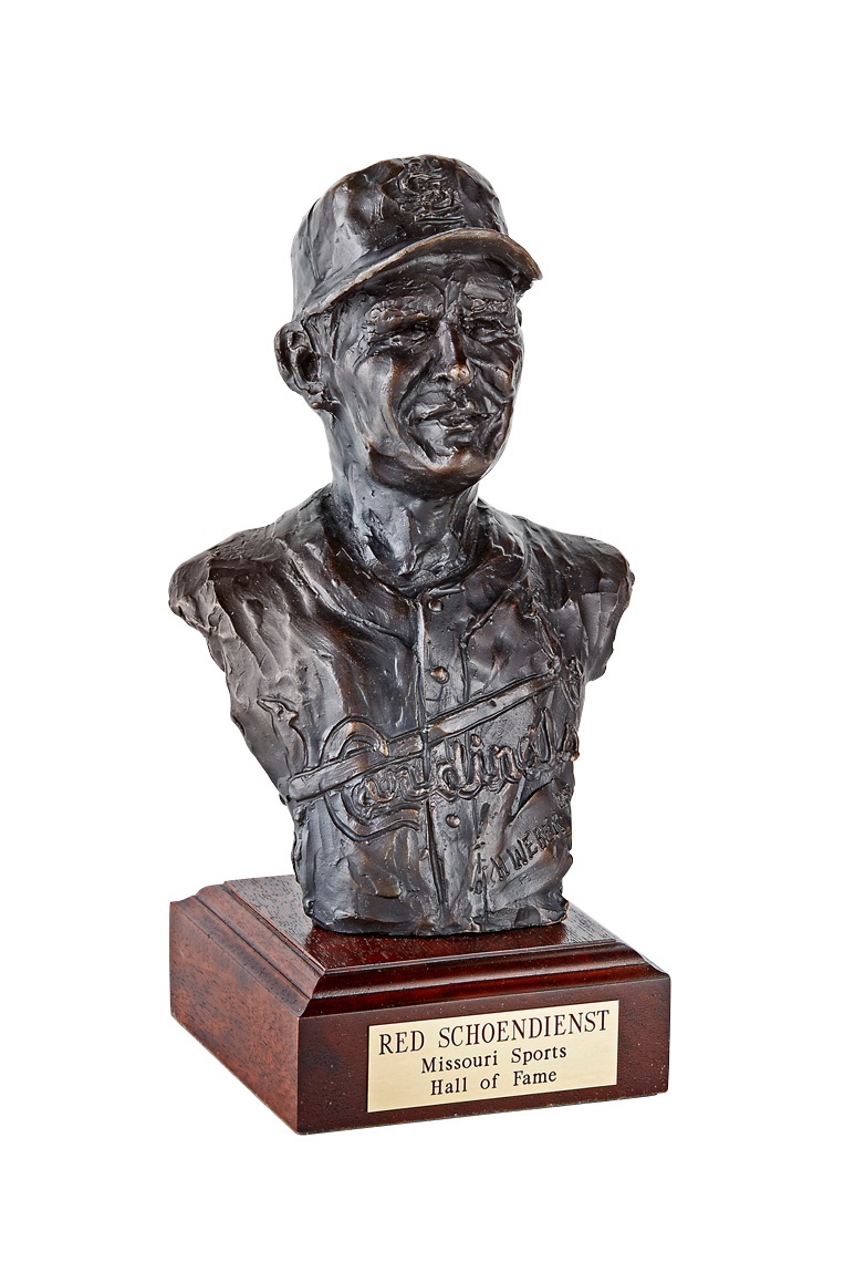 Red Schoendienst Jewelry & Awards - Missouri Sports Hall of Fame Bust