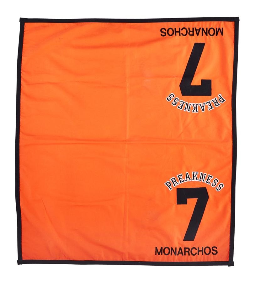 - Monarchos Preakness Race-Worn Saddle Cloth