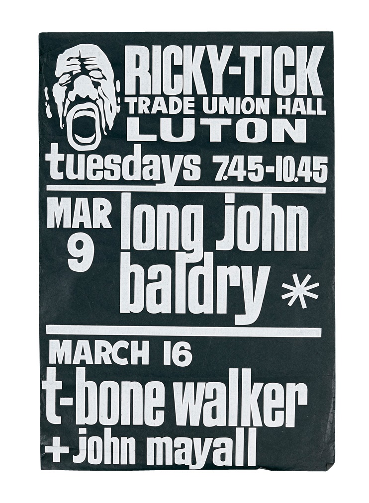 Rock 'n'  Roll - Long John Baldry, T-Bone Walker and John Mayall 1965 Ricky-Tick Club Poster