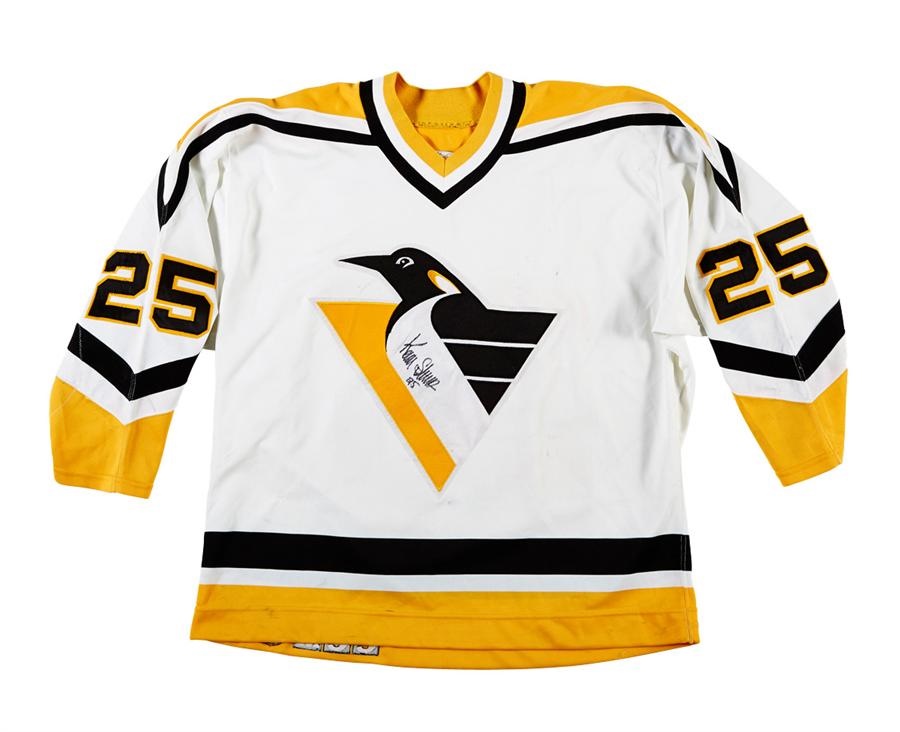 - 1993-94 Kevin Stevens Pittsburgh Penguins Game-Worn Jersey