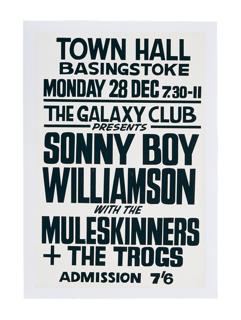 Rock 'n'  Roll - 1964 Sonny Boy Williamson with the Muleskinners and The Trogs Galaxy Club Poster