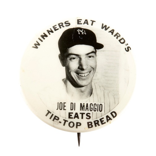 - Joe DiMaggio Tip-Top Bread Pin