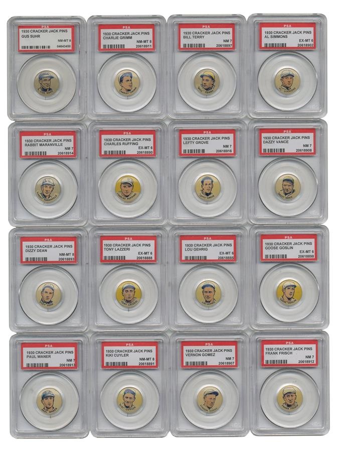 Sports and Non Sports Cards - 1930 Cracker Jack Pin Set #5 on the PSA Set Registry