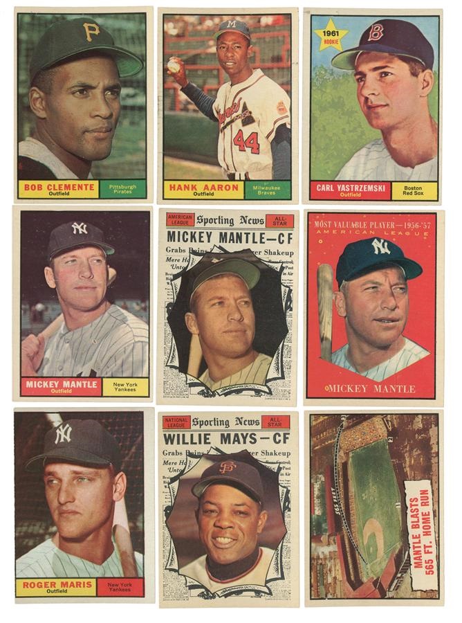 - 1961 Topps Baseball Card High Grade Complete Set (587)