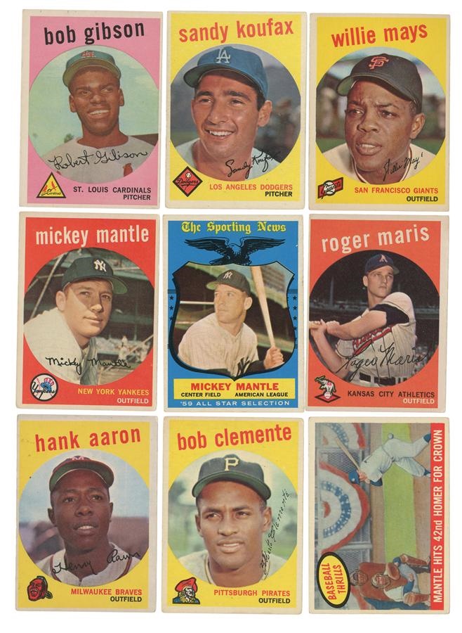 - 1959 Topps Baseball Card Complete Set (572)