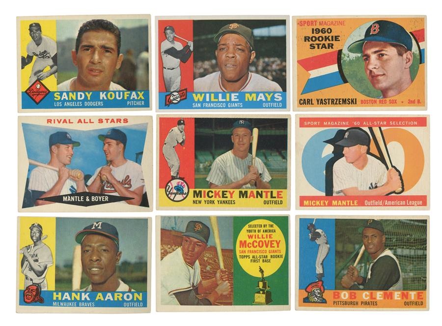 - 1960 Topps Baseball Card Complete Set (572)