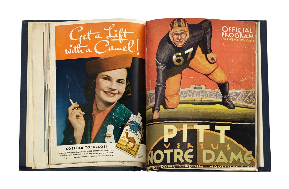 Football - 1937 Pitt Panthers Bound Volume of Programs (11)