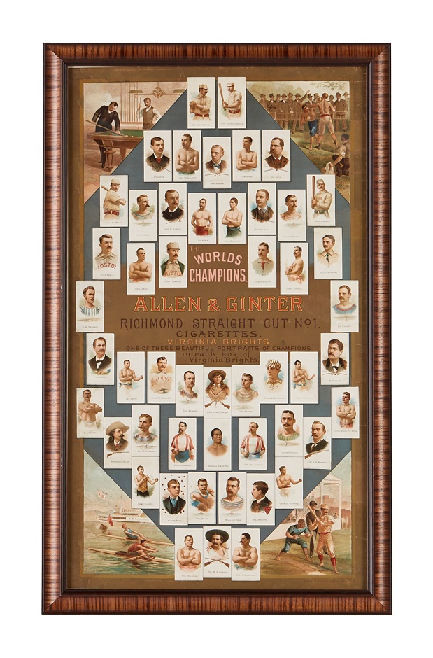 Sports and Non Sports Cards - 1887 Allen & Ginter World Champions Advertising Poster