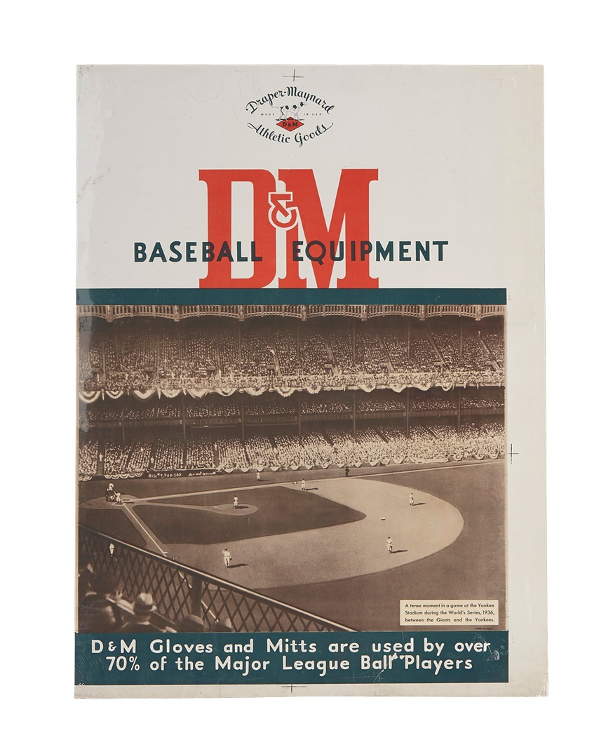 D & M Advertising Poster 1936 World Series