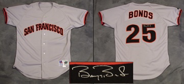 Late 1990s Barry Bonds Game Issue Jersey