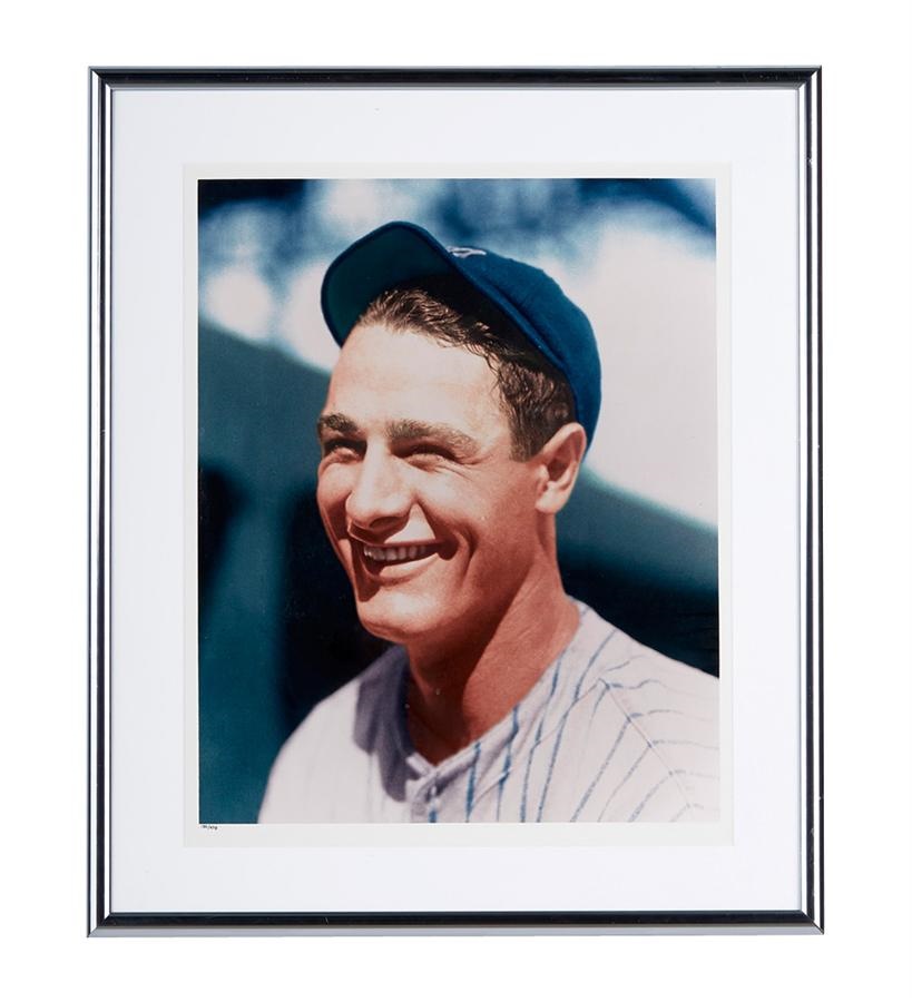 NY Yankees, Giants & Mets - Lou Gehrig by Charles Conlon Limited Edition Photograph