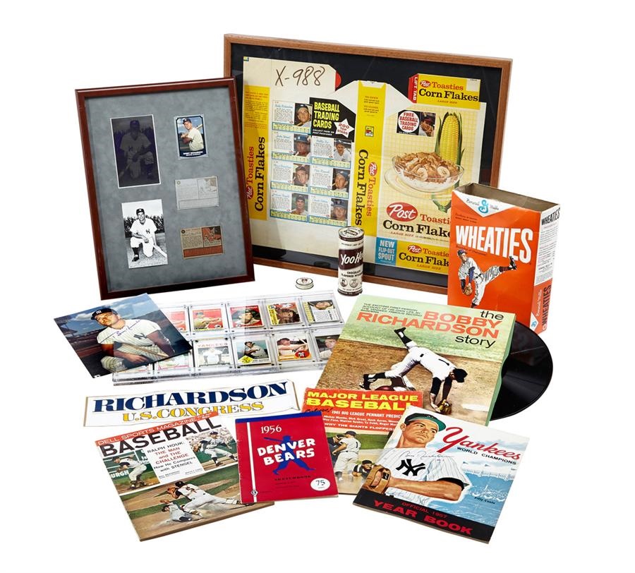 NY Yankees, Giants & Mets - The Ultimate Bobby Richardson Collection Including Cards, Publications, Autographs & Display Pieces (100+)