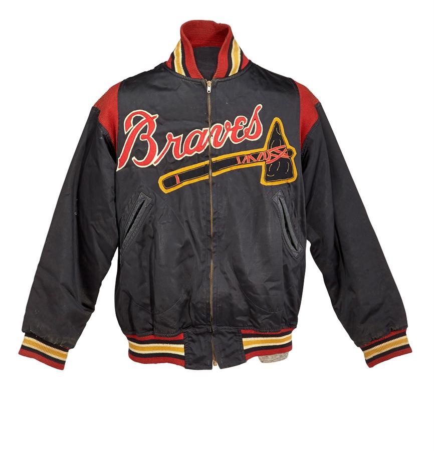 Circa 1957 Milwaukee Braves Game Worn Warm-Up Jacket. Baseball, Lot  #19845