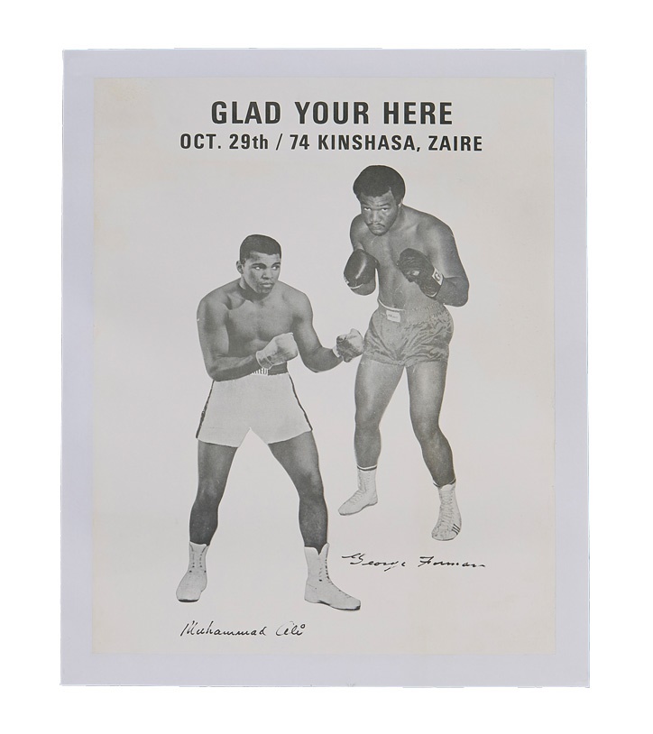 - Muhammad Ali Vs. George Foreman Zaire Poster