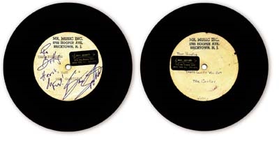 Bruce Springsteen - Bruce Springsteen Signed The Castiles Acetate Recording