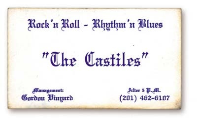 Bruce Springsteen - 1965 The CastIles Business Card