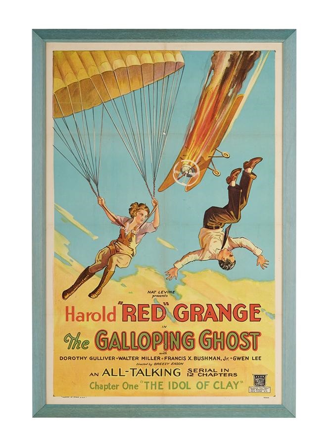 - 1931 Red Grange Galloping Ghost Movie Poster