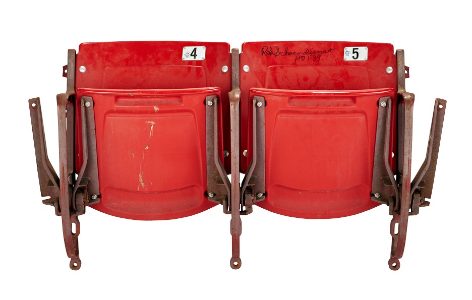 Red Schoendienst Miscellaneous - Pair of Old Busch Stadium Seats