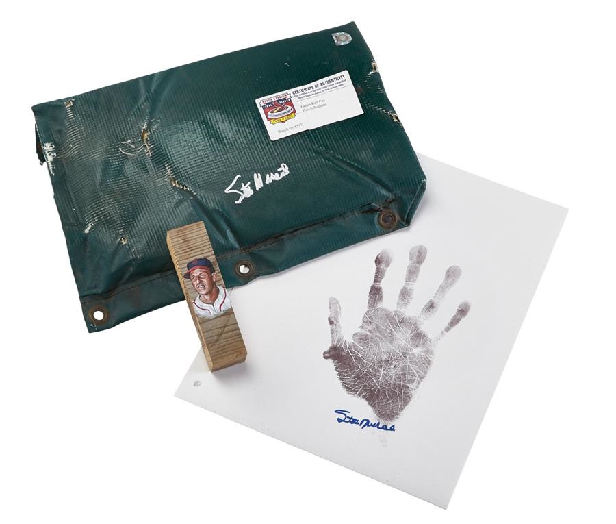 Baseball Memorabilia - Stan Musial Collection with Signed Hand Print