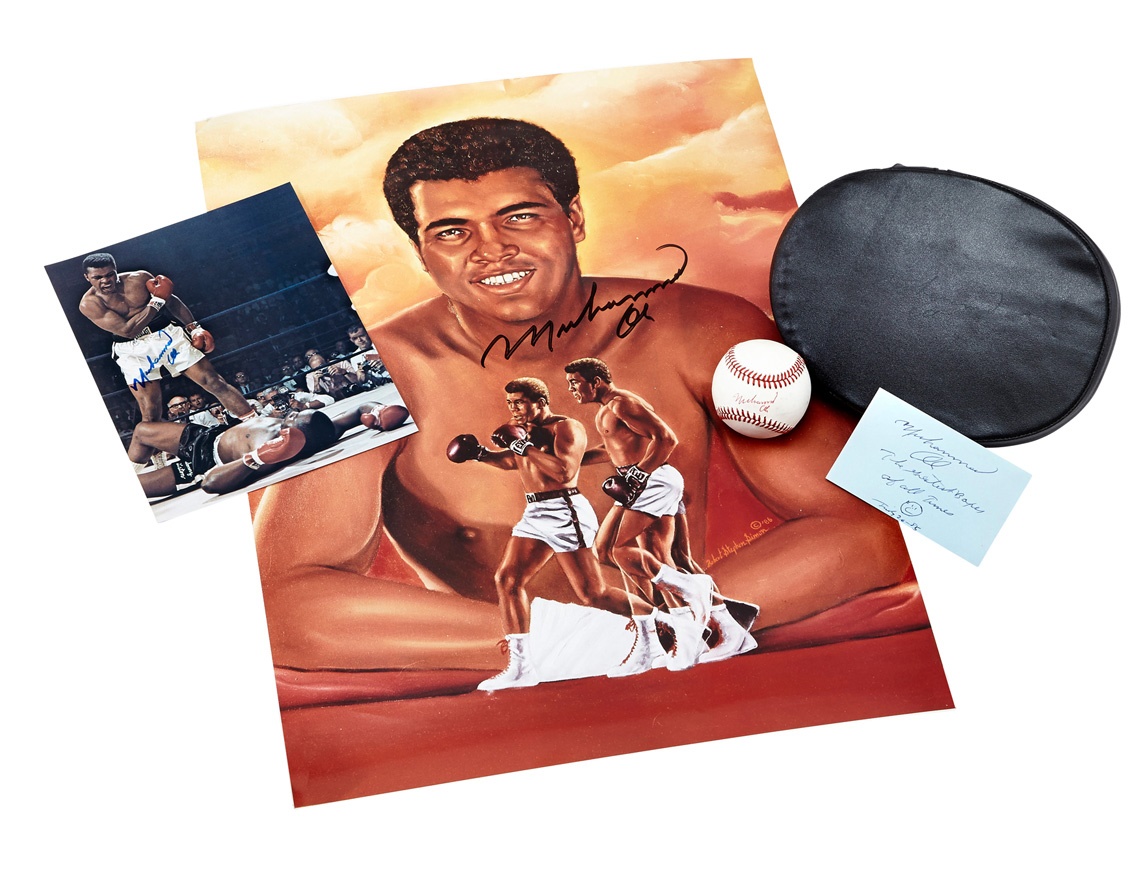 - Muhammad Ali Signed Items with Single Signed Baseball