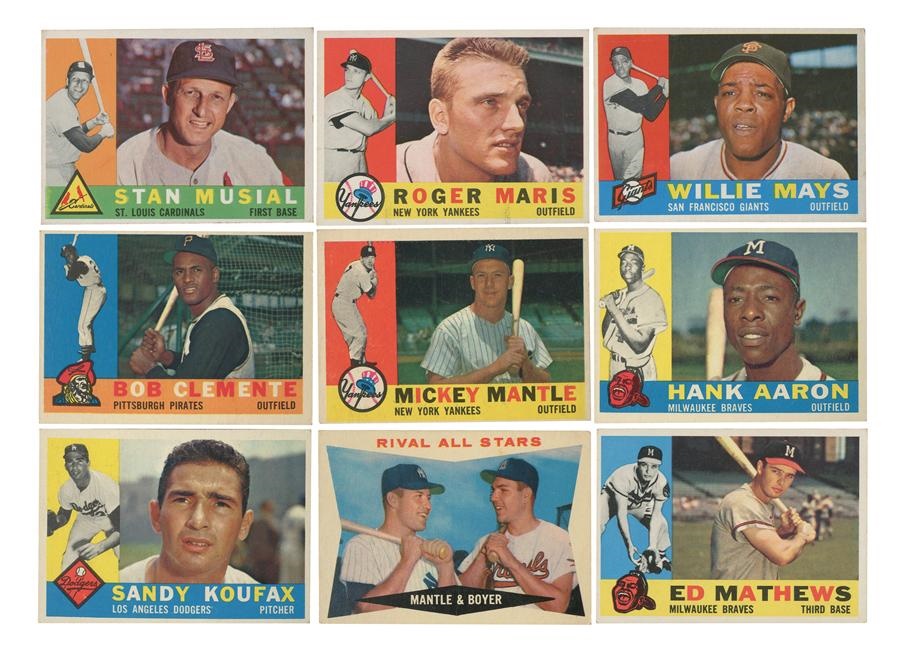 1960 Topps Baseball Card Partial Set (409)