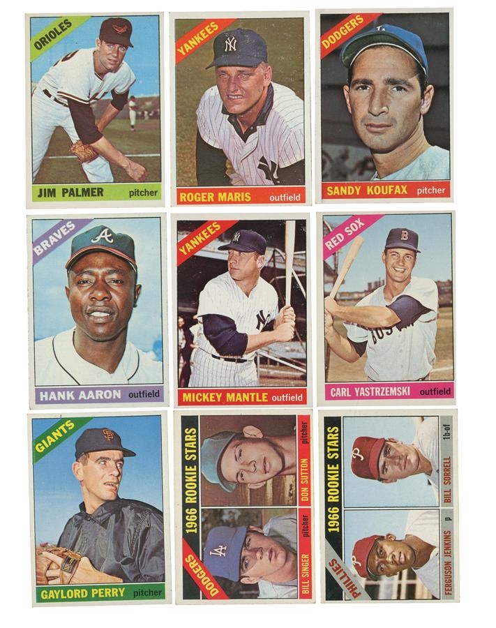 - 1966 Topps Baseball Card Partial Set (519/598)