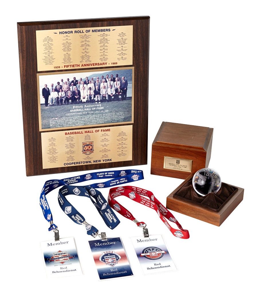 - 1989 Hall of Fame Induction Crystal and Plaque