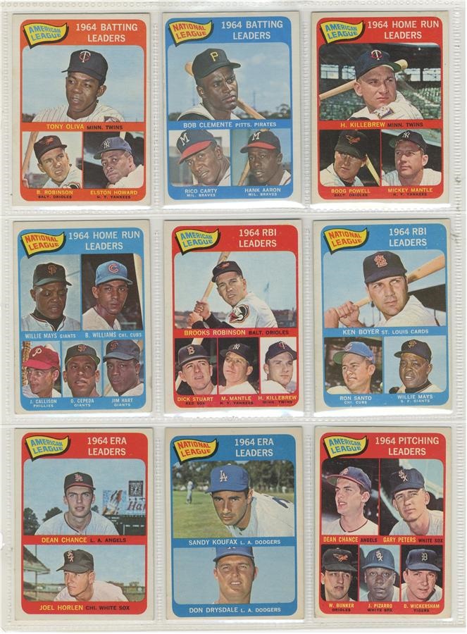 1965 Topps Baseball Card Complete Set High Grade (598)