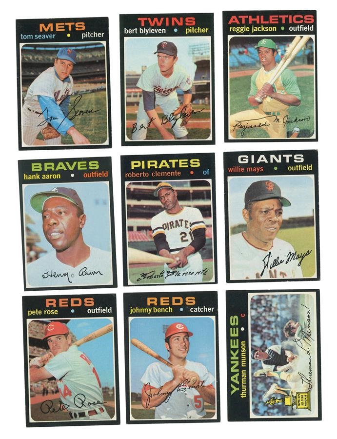 Sports and Non Sports Cards - 1971 Topps Baseball Card  Complete Set (752)