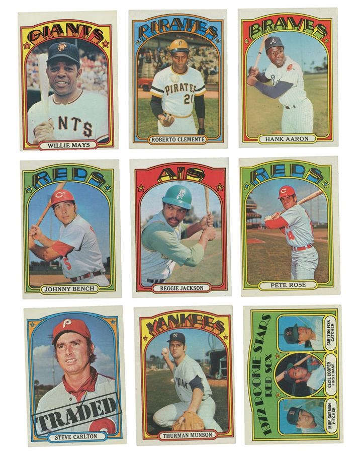 - 1972 Topps Baseball Card Near Complete Set