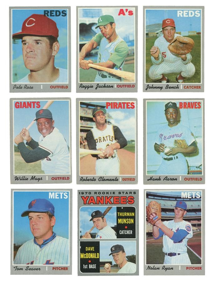 - 1970 Topps Baseball Card Complete Set