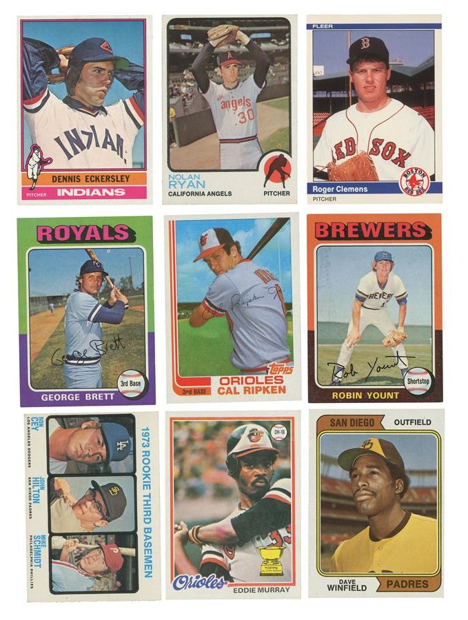 Sports and Non Sports Cards - 1973 -1989 Topps Donruss & Fleer Sets Plus Extras (20,000+)