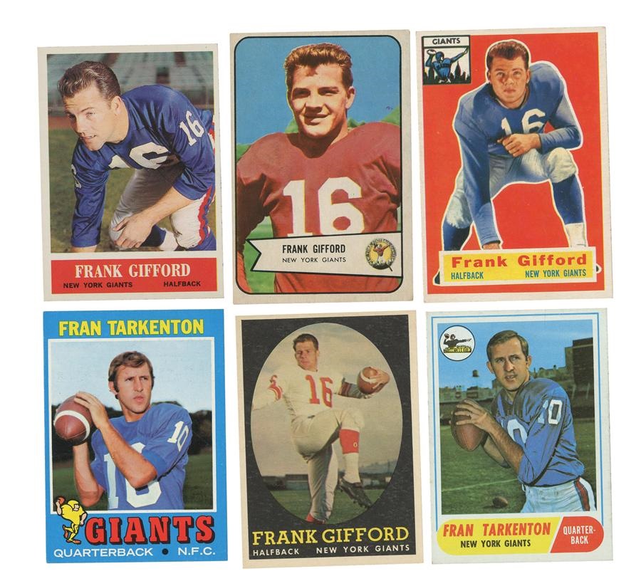 - 1954-1990 New York Giants Football Card Complete Collection Plus Regionals (600+)