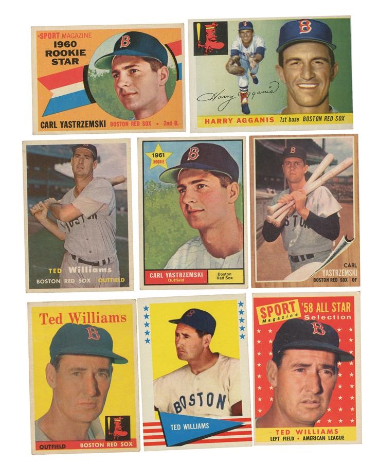 - 1951-1979 Red Sox Card Collection Including Yastrzemski & Williams (925+)