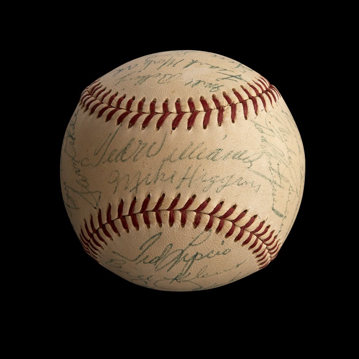 - 1956 Boston Red Sox Team-Signed Baseball