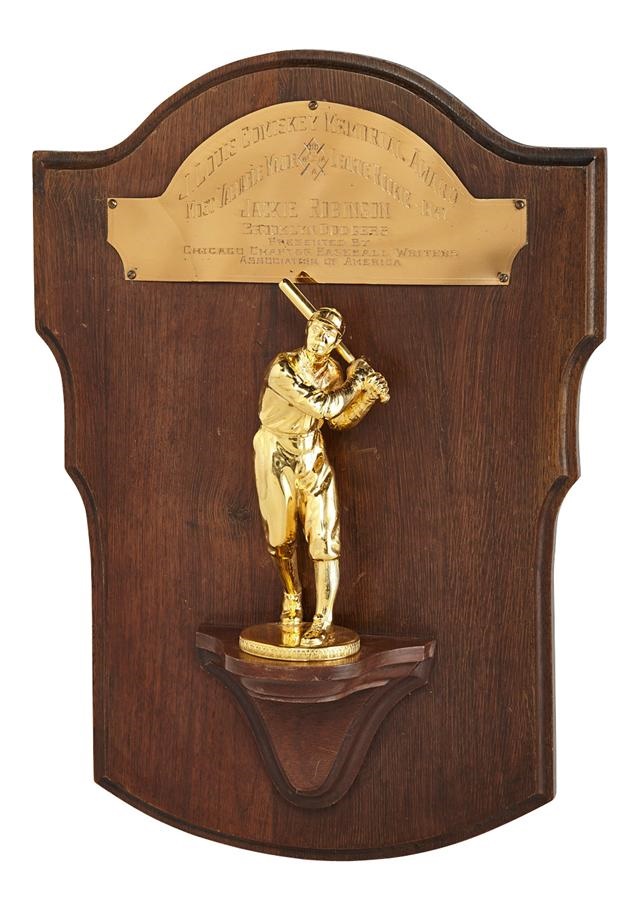 Jackie Robinson's 1st MVP award. 