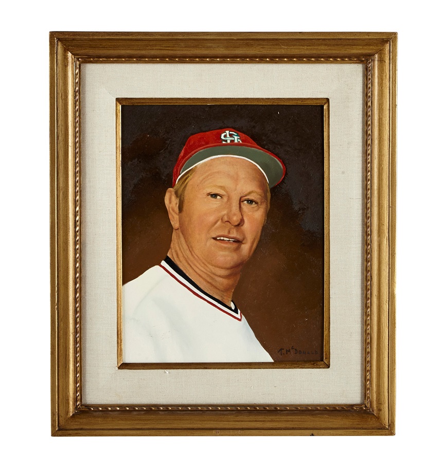 Red Schoendienst Miscellaneous - Original Painting by Tommy McDonald