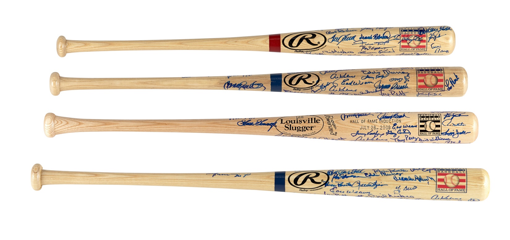 Red Schoendienst Baseballs & Autographs - Baseball Hall of Fame Induction Signed Bats (4)