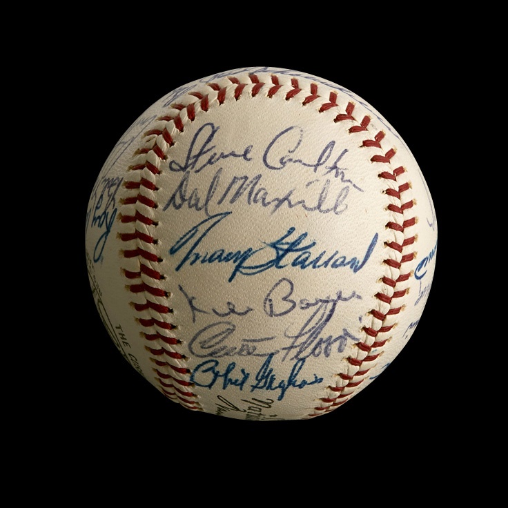 Red Schoendienst Baseballs & Autographs - 1965 St. Louis Cardinals Team-Signed Baseball with Rookie Steve Carlton