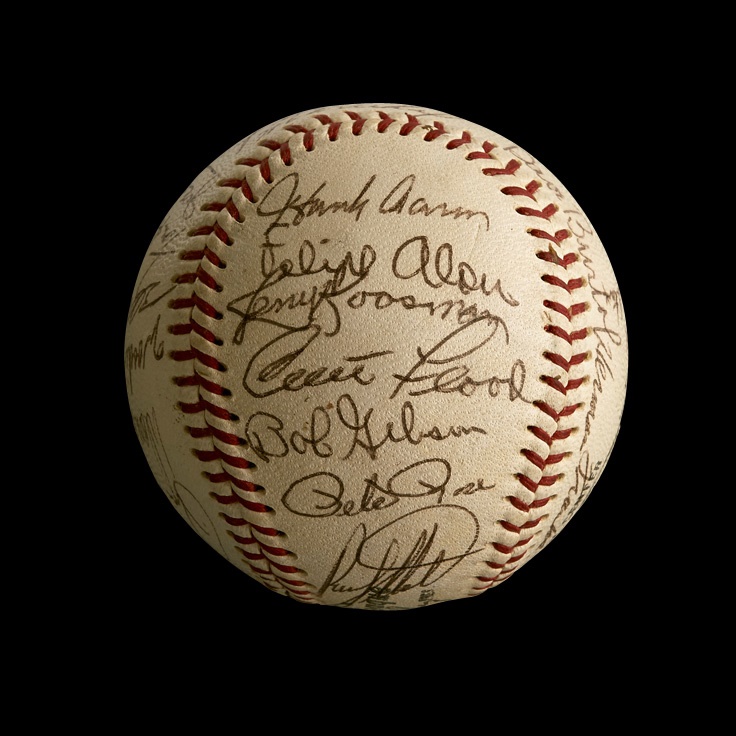 Red Schoendienst Baseballs & Autographs - 1968 National League All-Star Team-Signed Baseball