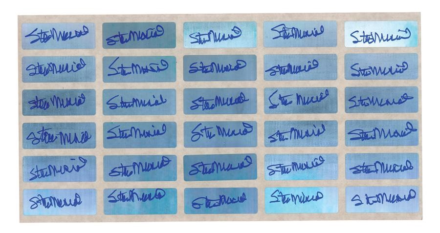 - Stan Musial Signed Stickers (180)